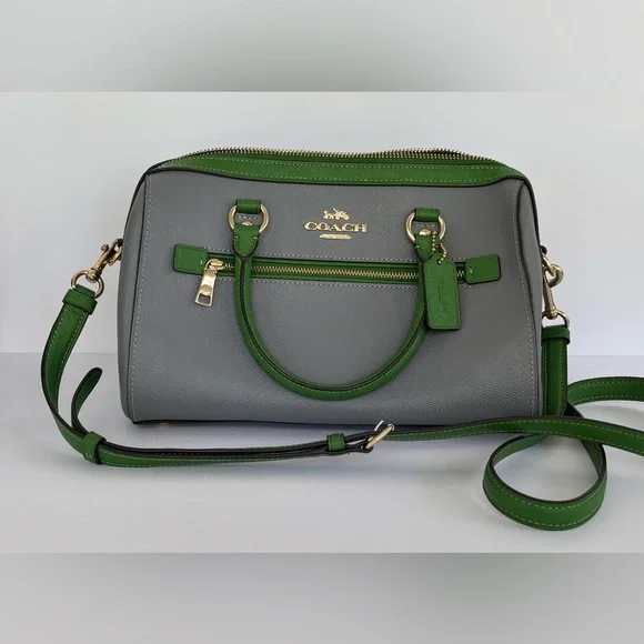 Coach Rowan Satchel Multi Kelly Colorblock (C3428) - Picture 2 of 8